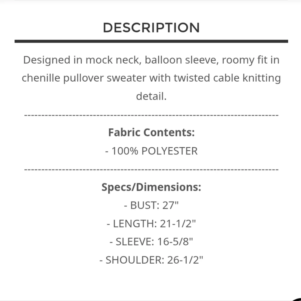 POL - Women's Coral Sweater ( Large Measurements) - Picture 4 of 6